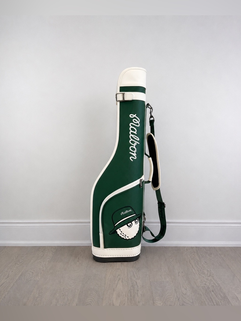 Malbon Green Golf Bag | Vintage Lightweight Carry Bag | Adjustable Strap